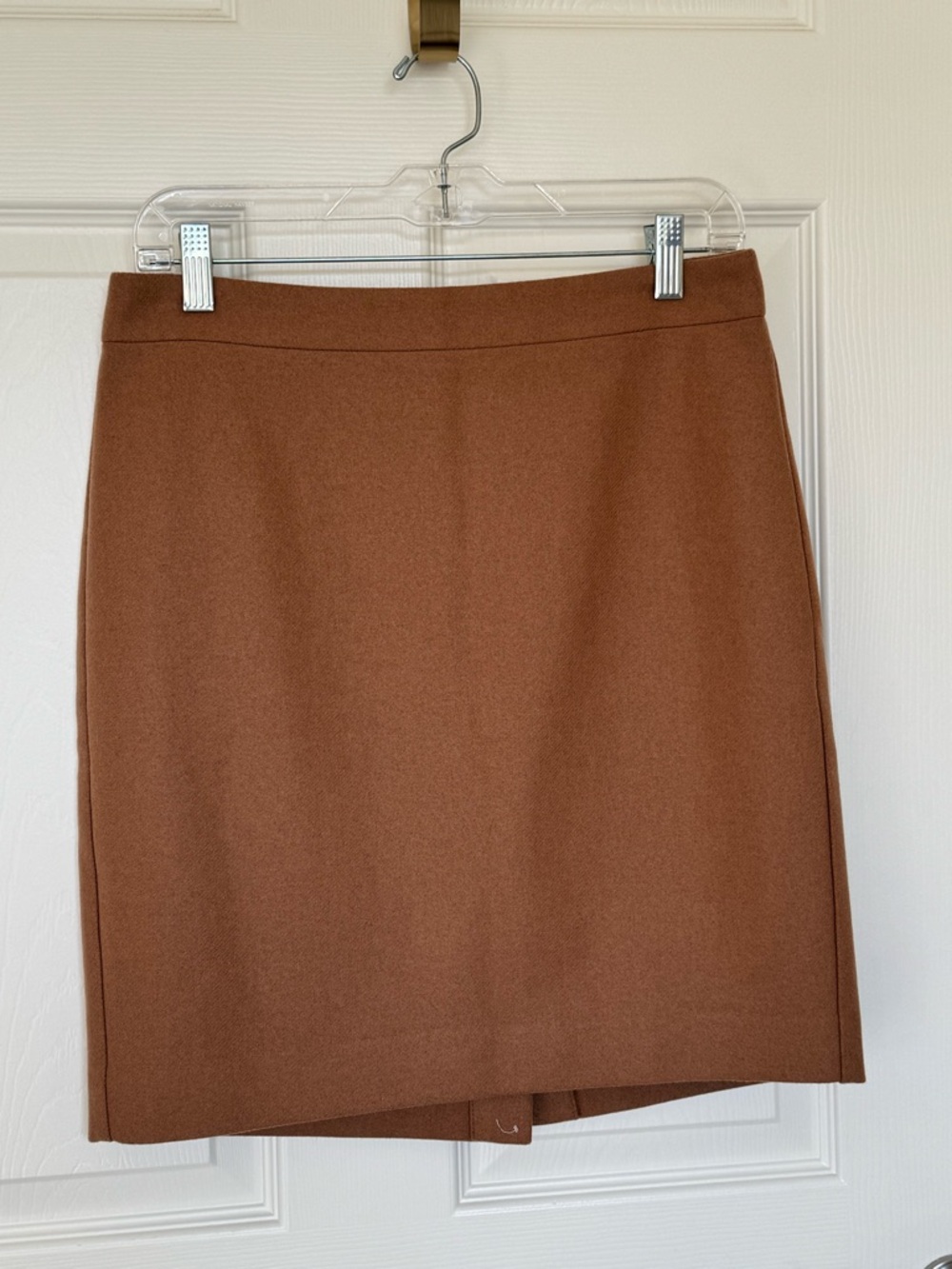 J. Crew Tan Wool Pencil Skirt